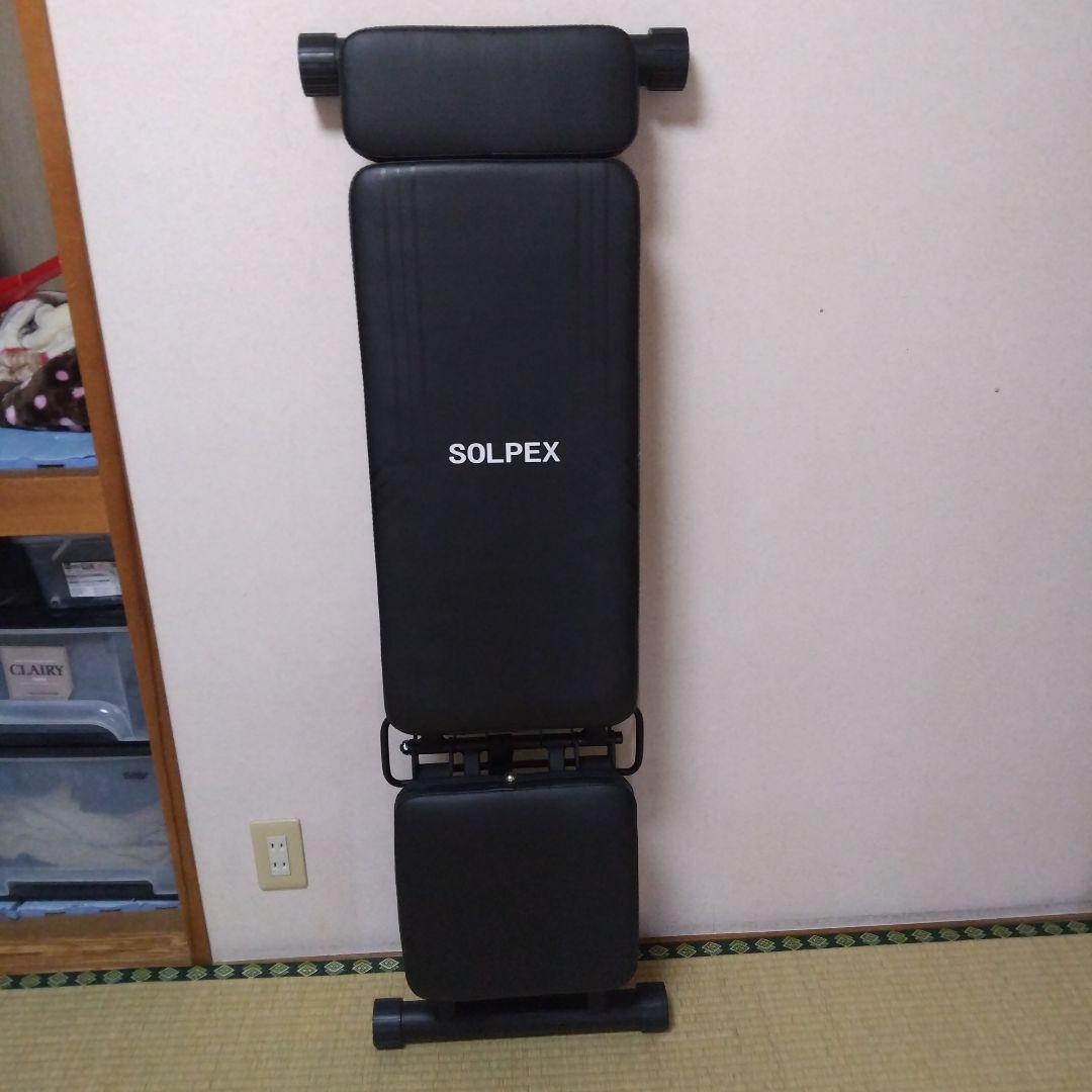 SOLPEX 折りたたみトレーニングベンチ インクラインベンチ ベンチ 壁掛け