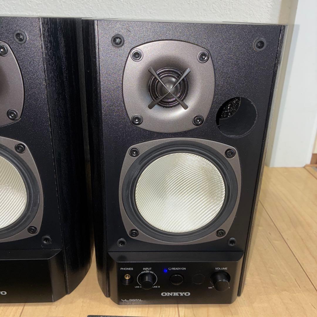 極美品ONKYO パワードスピーカーシステム　ペアスピーカー　GX-500HD