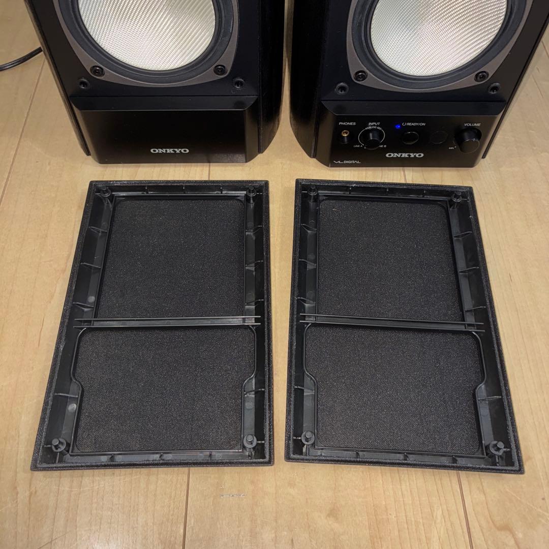 極美品ONKYO パワードスピーカーシステム　ペアスピーカー　GX-500HD