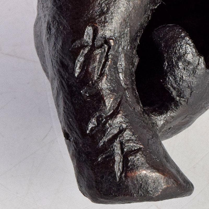 釜師　十三代　宮崎寒雉作　鋳銅　蓋置　共箱　V　9047