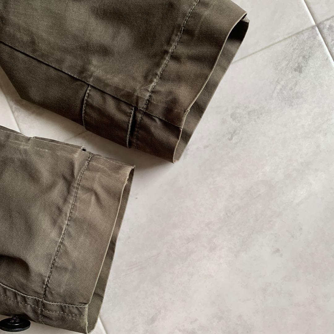 ウールリッチ 中綿ライナー付 モッズコート ラビットファー カーキ XS