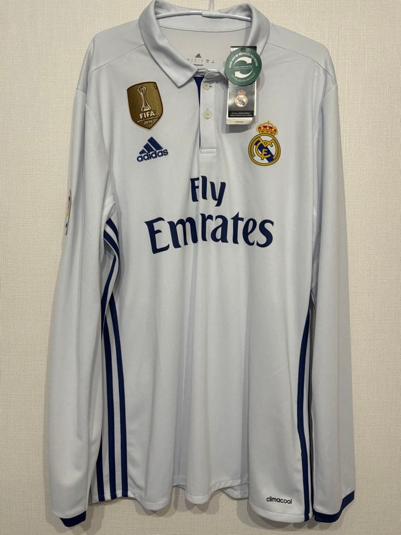 【新品タグ付き】レアル・マドリード 16-17 ベイル 長袖ユニフォーム