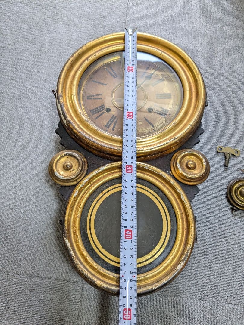 【ジャンク品】 イングラハム だるま時計 古時計 アンティーク ヴィンテージ