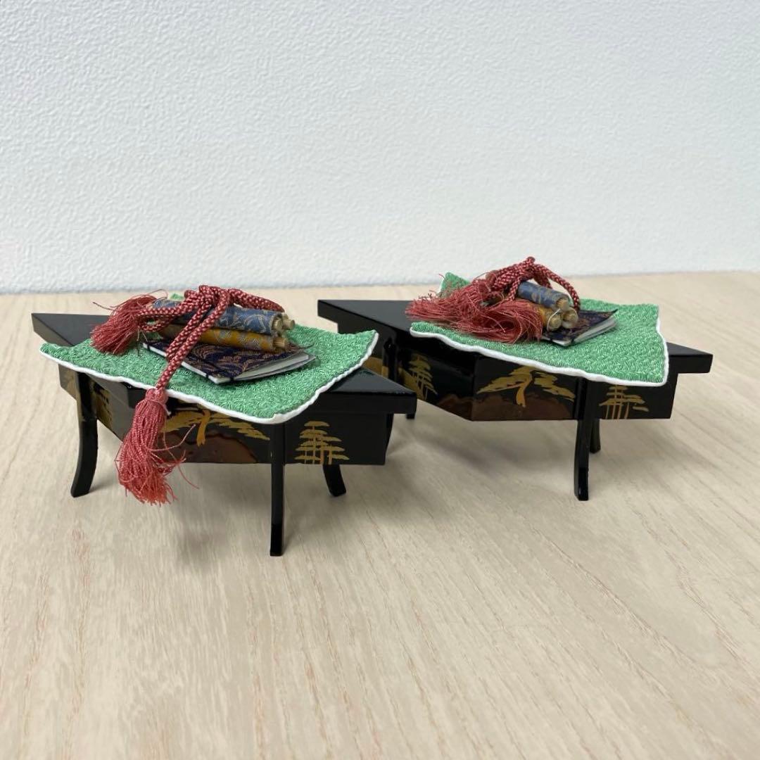 御雛人形　桃の節道具　雛道具　中金山水40号