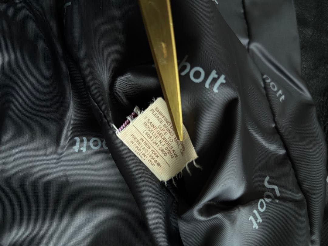 90s USA製　ショットSchott 243VW ライダース シングルベスト