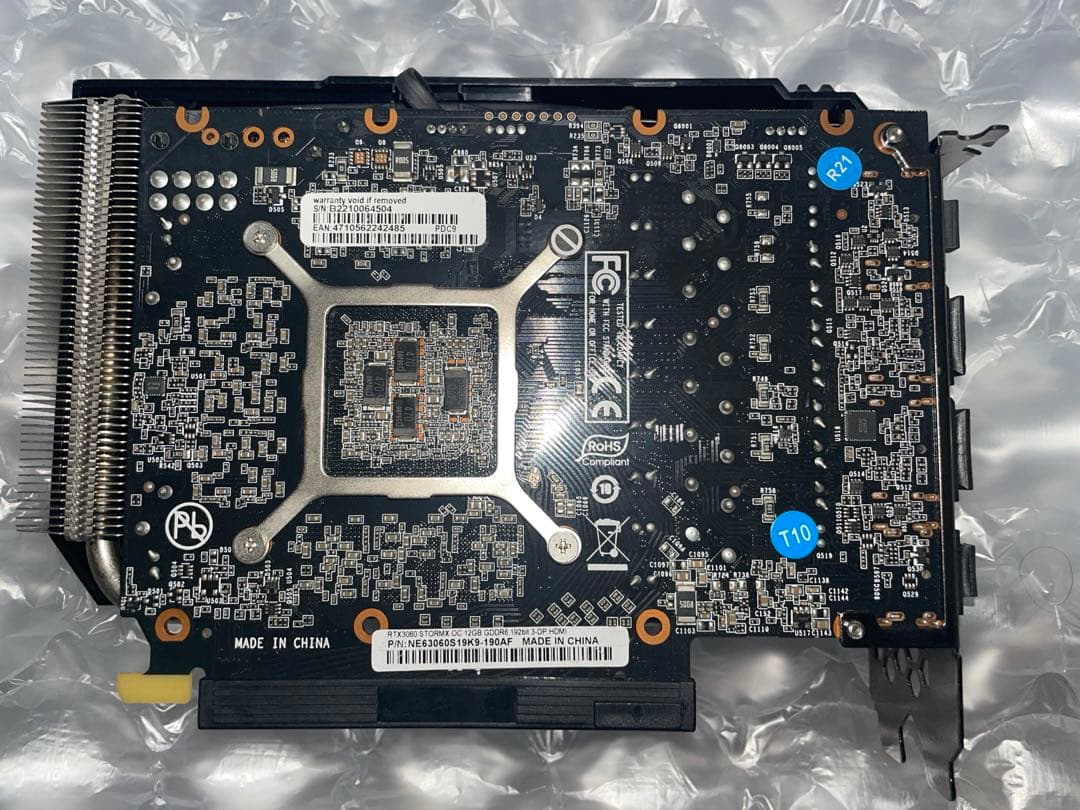 【ほぼ新品】Palit GeForce RTX 3060 StormX OC