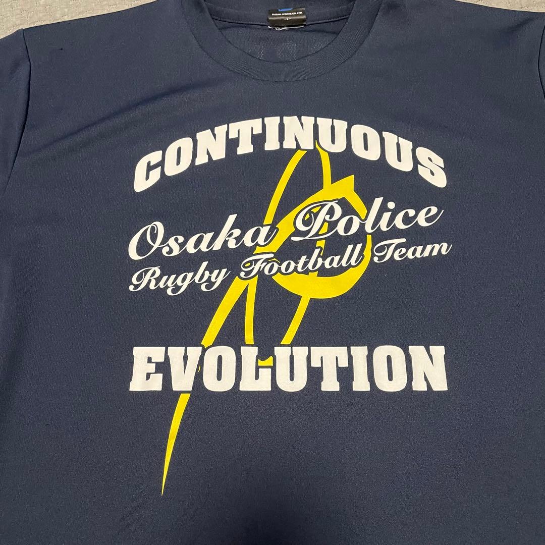 ラグビー　大阪府警　ラグビー部　tシャツ Lサイズ　警察　POLICE