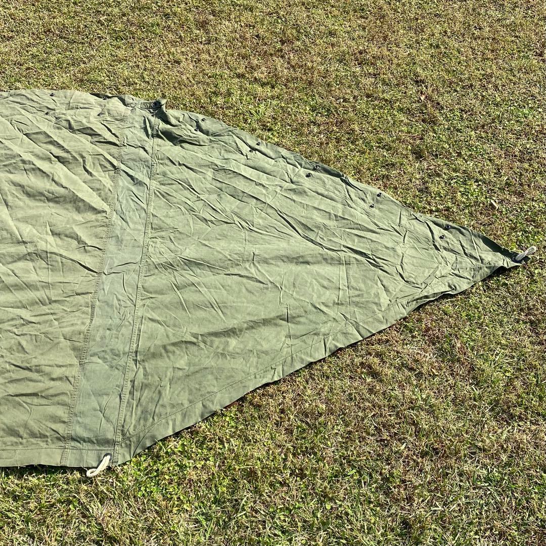 USパップテント②　アメリカ軍幕　米軍　ハーフシェルター２枚　ポール・ペグセット