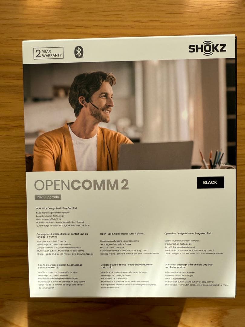 【美品】SHOKZ OpenComm 2 USB-C 2025年アップグレード版