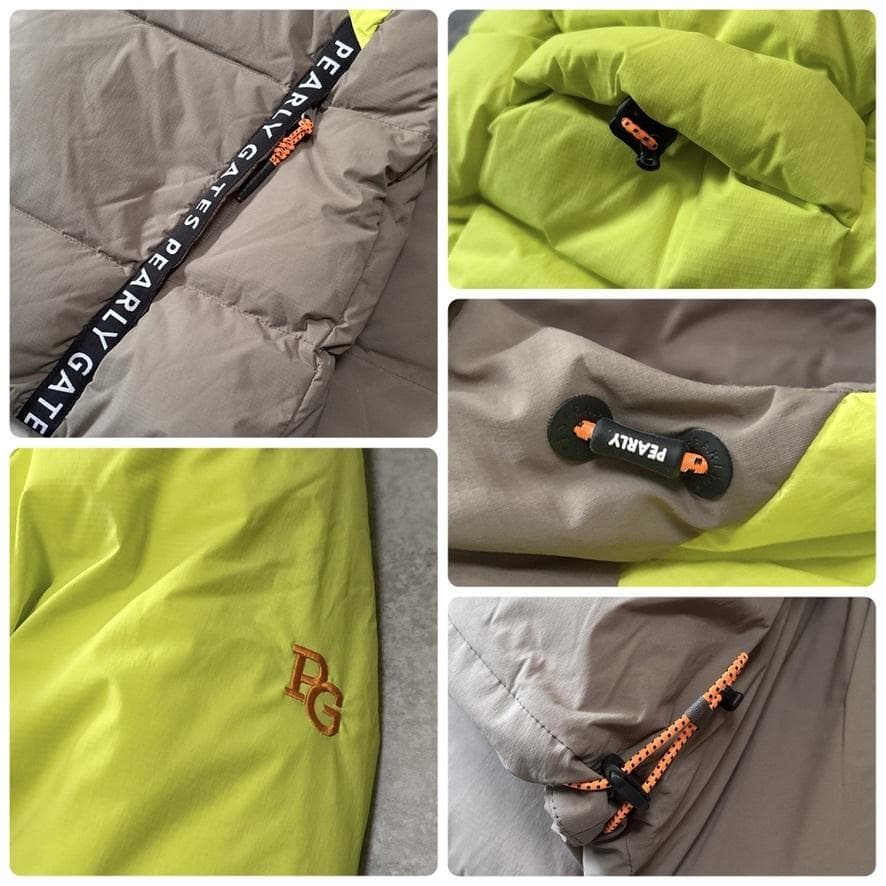 新品 近年モデル パーリーゲイツ ダウンジャケット 4 M イエロー ベージュ