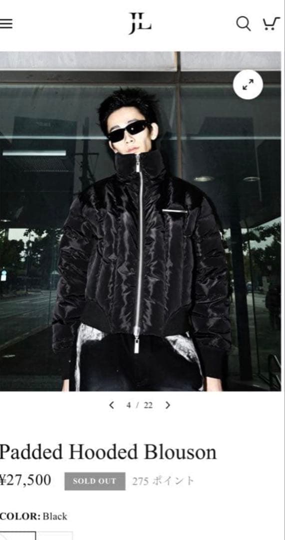 ジャケット・アウター Jentlouis Padded Hooded Blouson M
