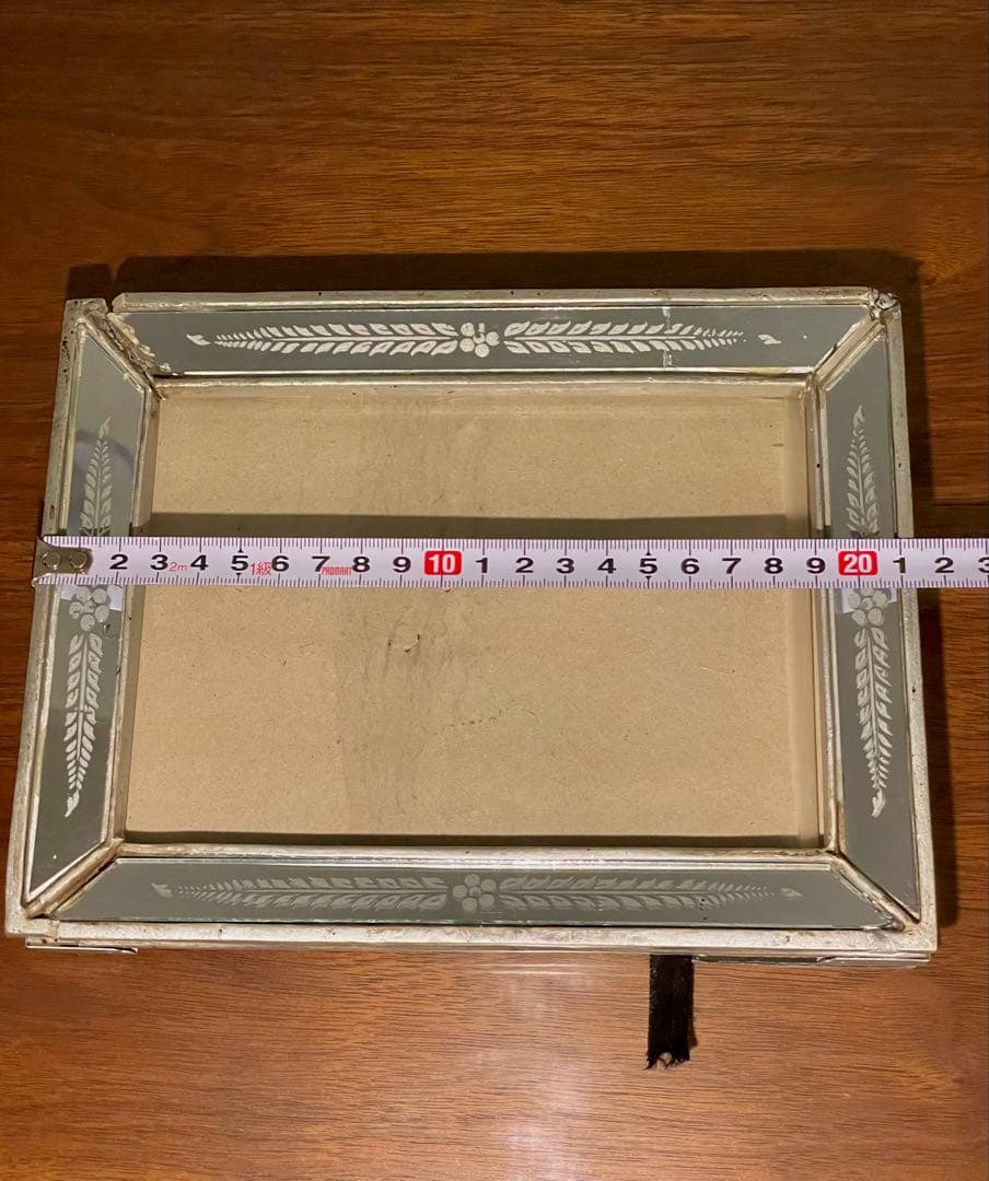 フランス　 アンティーク 写真立て 鏡　アールヌーボー　アールデコ　蚤の市