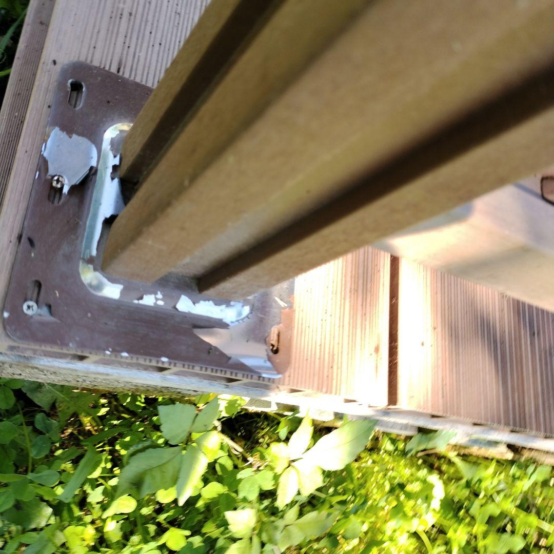 大型　ウッドデッキ　デッキ　人工木　樹脂　フェンス付き　耐久性　引き取り　岩手