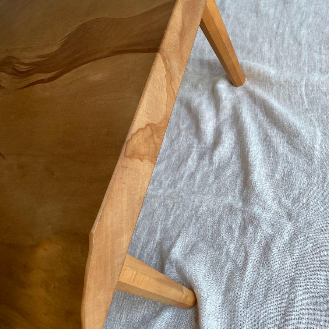 リビングテーブル　一枚板　ミズメザクラ