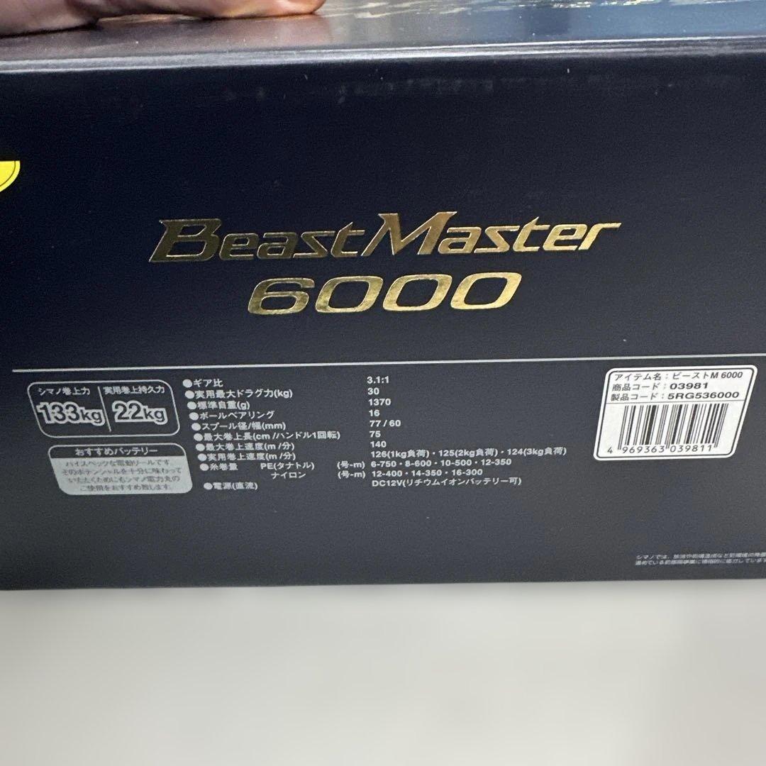 美品 SHIMANO 19 ビーストマスター 6000
