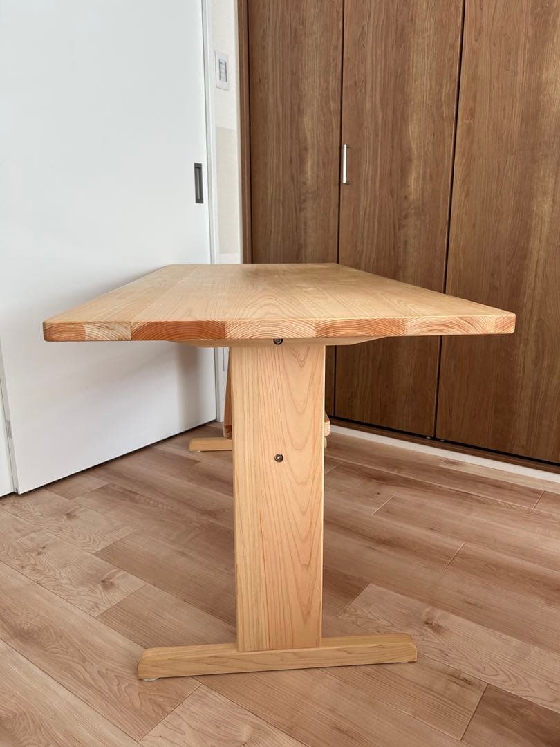 XYL キシル ダイニングテーブルT140国産ひのき無垢材 幅140cm