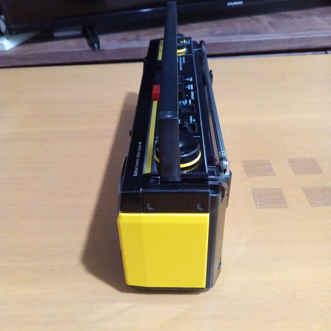 SANYO MR-U4T Ⅱ 昭和レトロ ステレオラジカセ イエロー