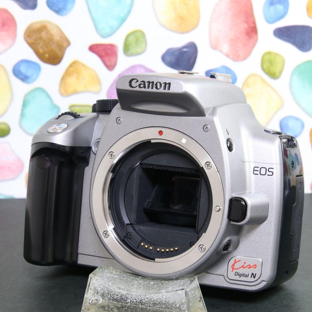 ♥︎◇Canon EOS KISS N ◇レンズキット ◇おしゃれシルバー