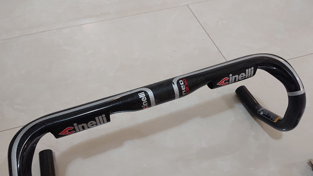 チネリ カーボンハンドル ネオカーボ トリゴン カーボンラップ ステム セット