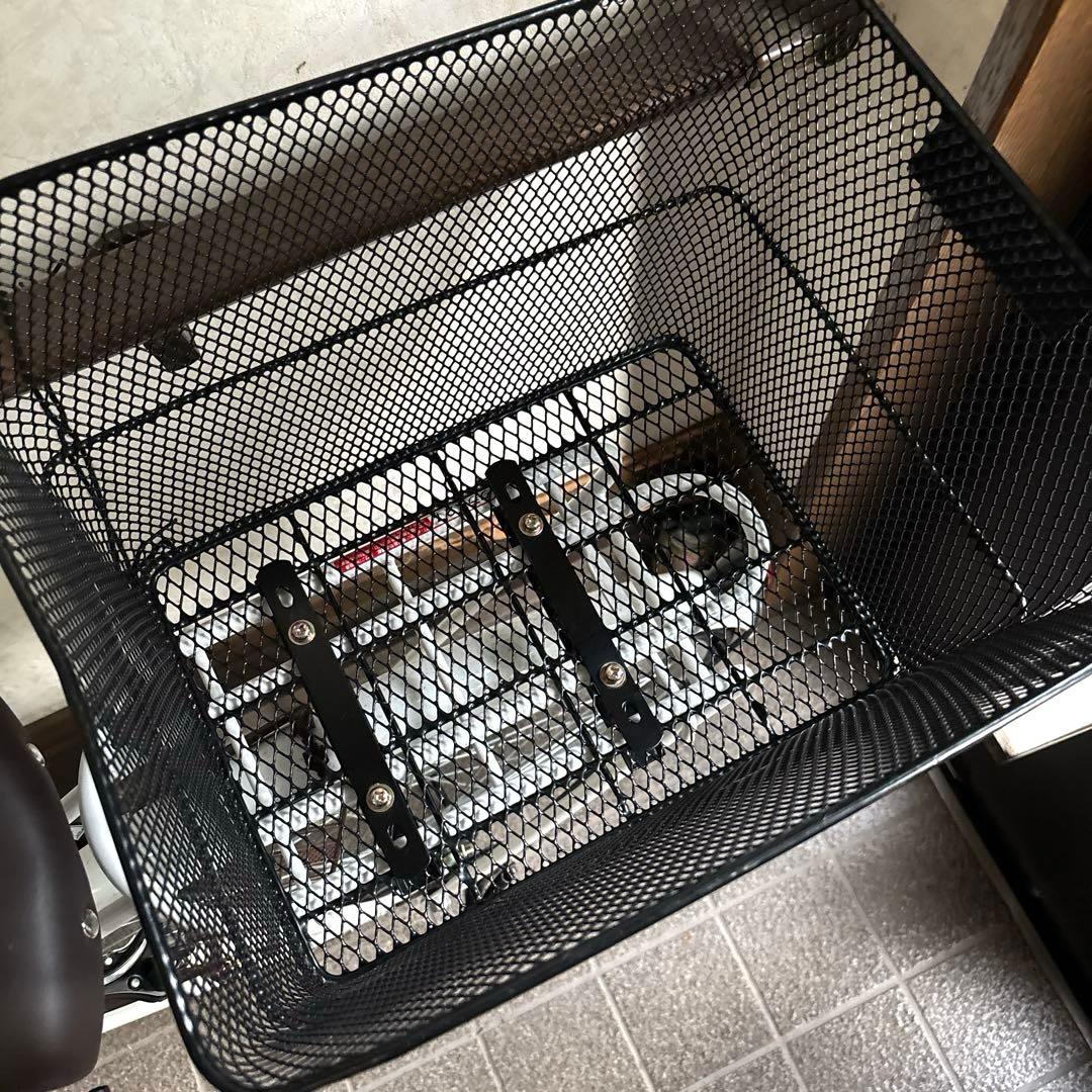 【美品】※直接引き取り 自転車 ママチャリ 前後カゴ付き ミラー付き