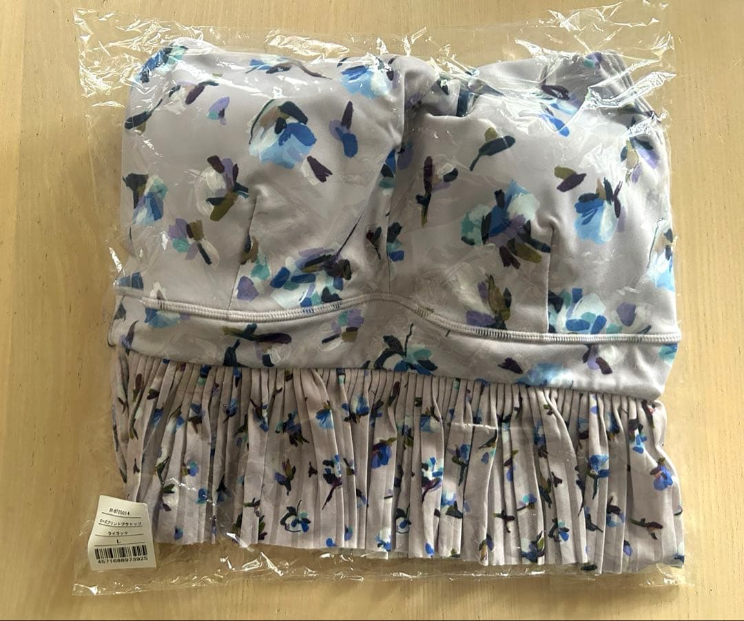 未使用品【SUKALA】ローズプリントブラトップ ライラック