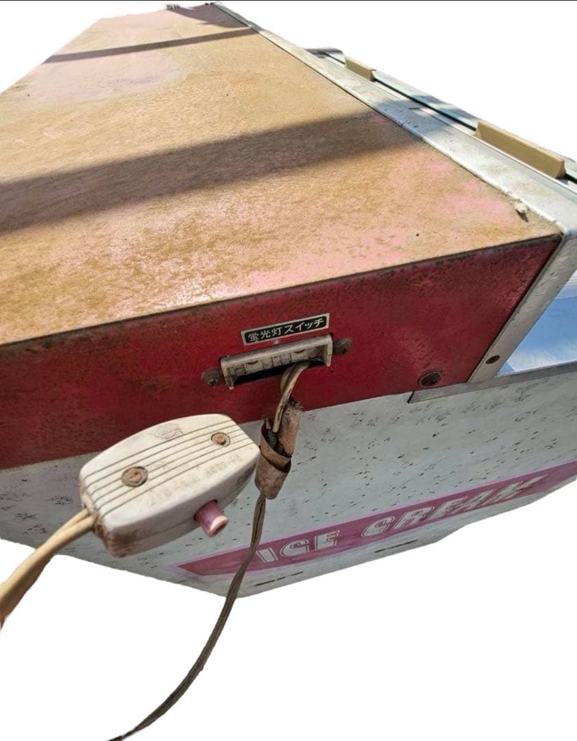 激冷え動作品 赤城乳業 アイス販売用 冷凍ショーケース レトロ ma139Og