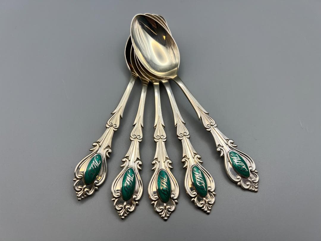 STERLING　刻印　 銀製　スプーン　5点　重量約１０１g