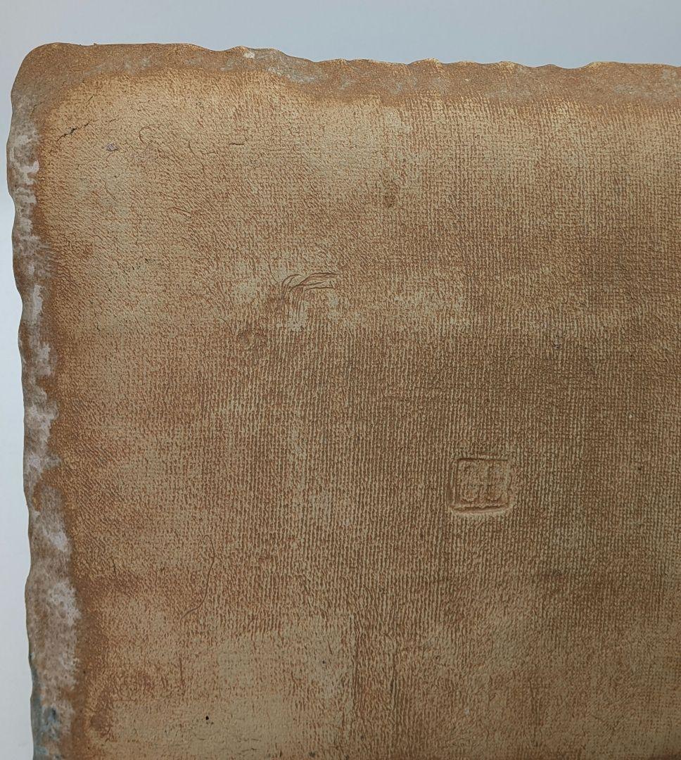 寺田みのる 瀬戸焼 陶額「富士山」 用心箱合布 飾り皿 大皿 角皿 インテリア