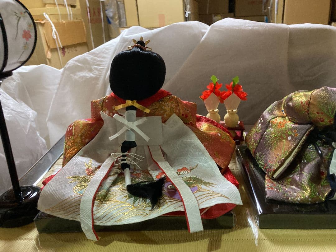 【一点限り】雛人形 収納飾り　3段 　D36