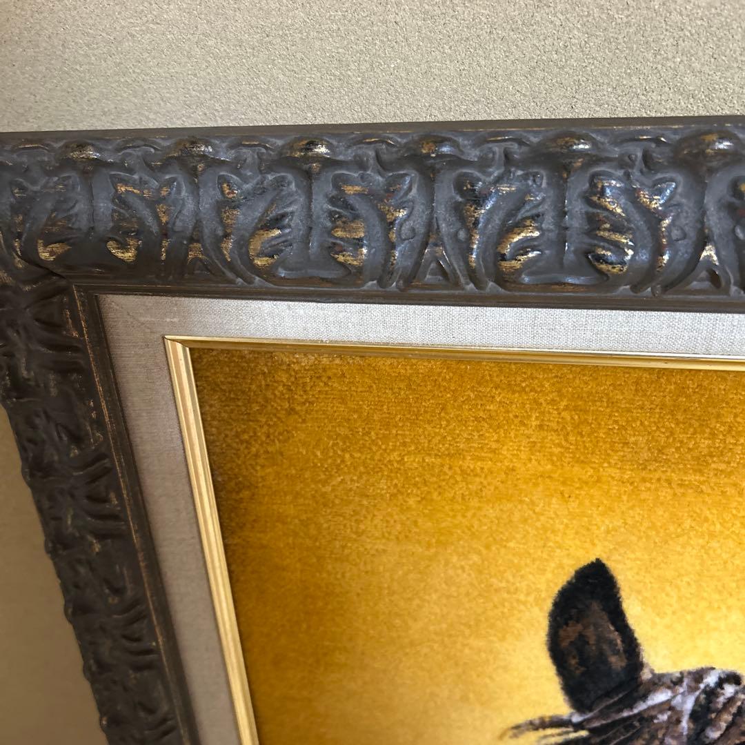 ペルシャ絨毯生地　馬