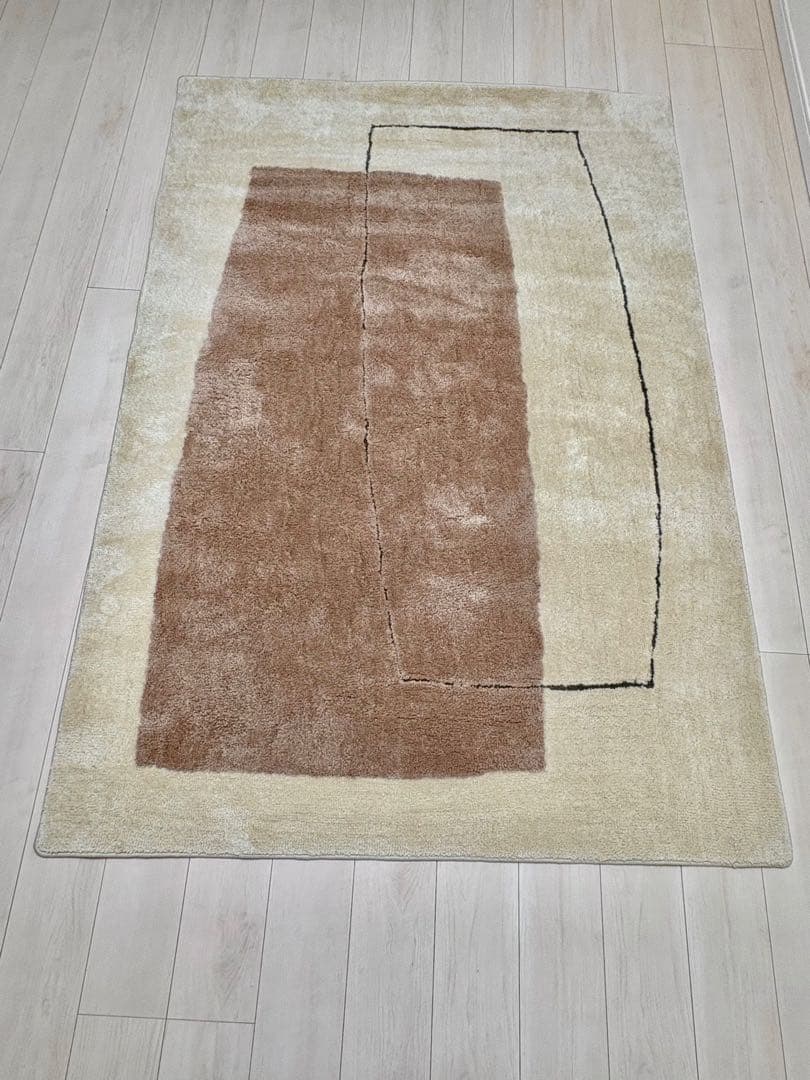 アイボリー　DUBRAM(ダブラム)ラグ140x200cm