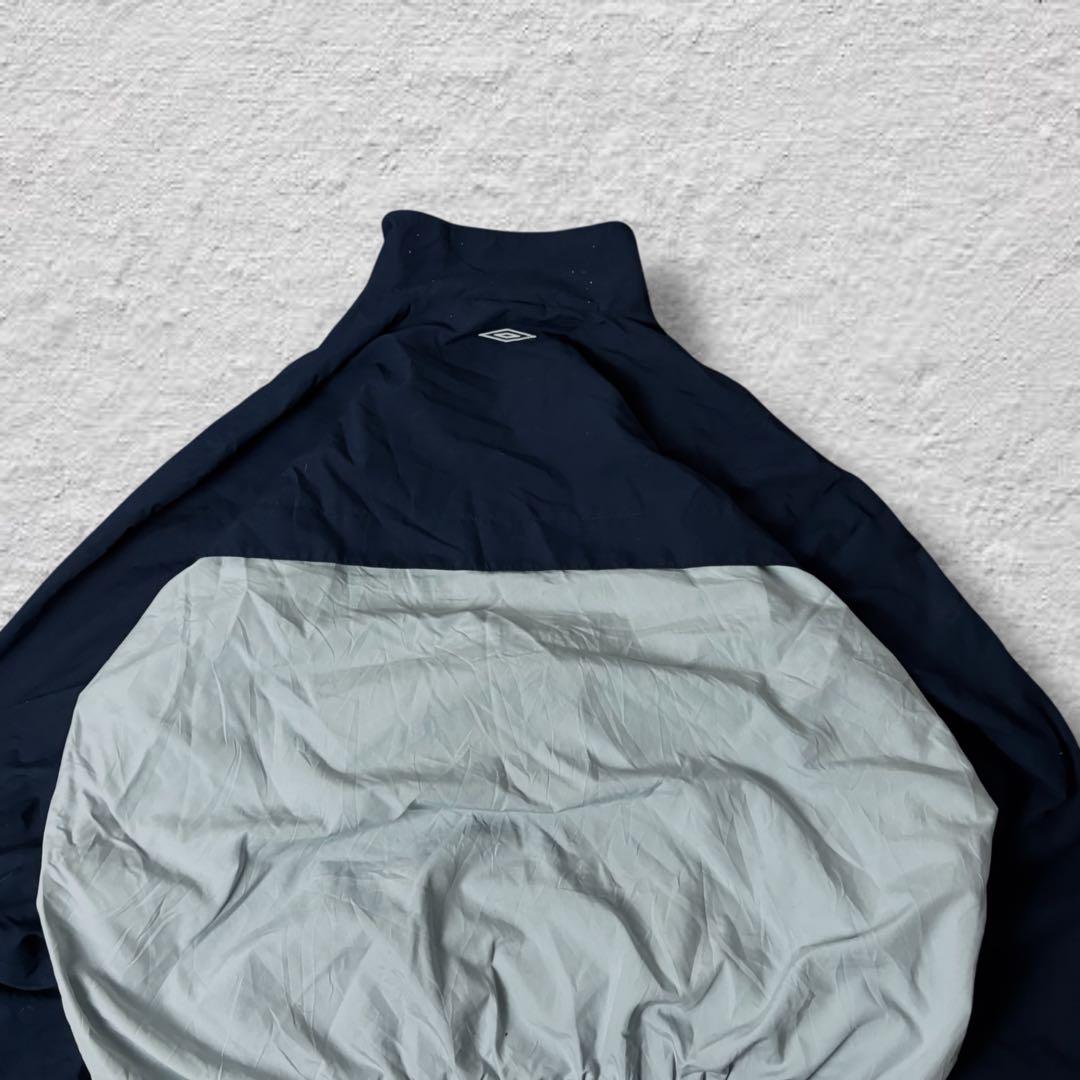 umbroアンブロナイロンジャケット90s古着vintageバイカラーネイビー