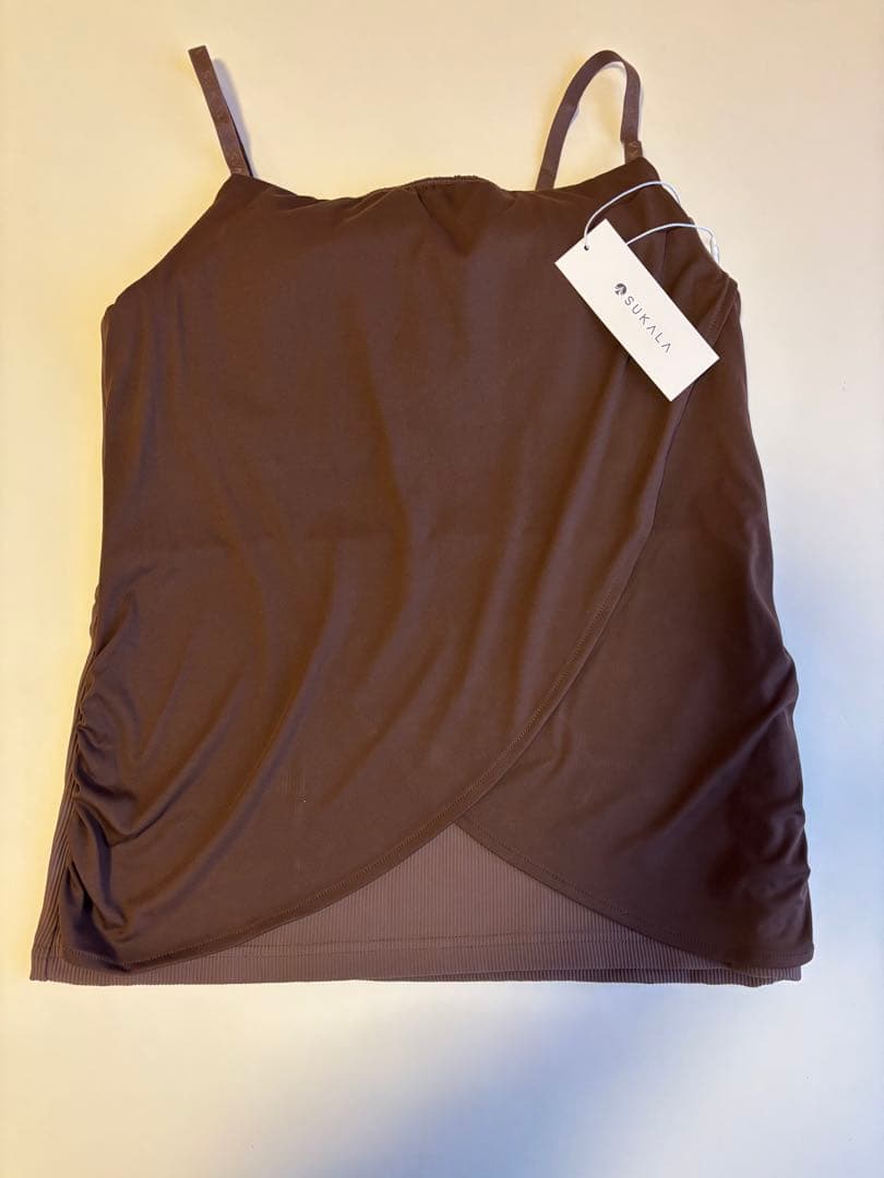 新品未使用【SUKALA】リブドレープキャミソール　Mサイズ