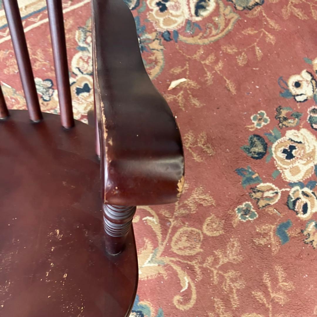 昭和レトロ 木製 ロッキングチェア アームチェア 古道具 古家具 ビンテージ