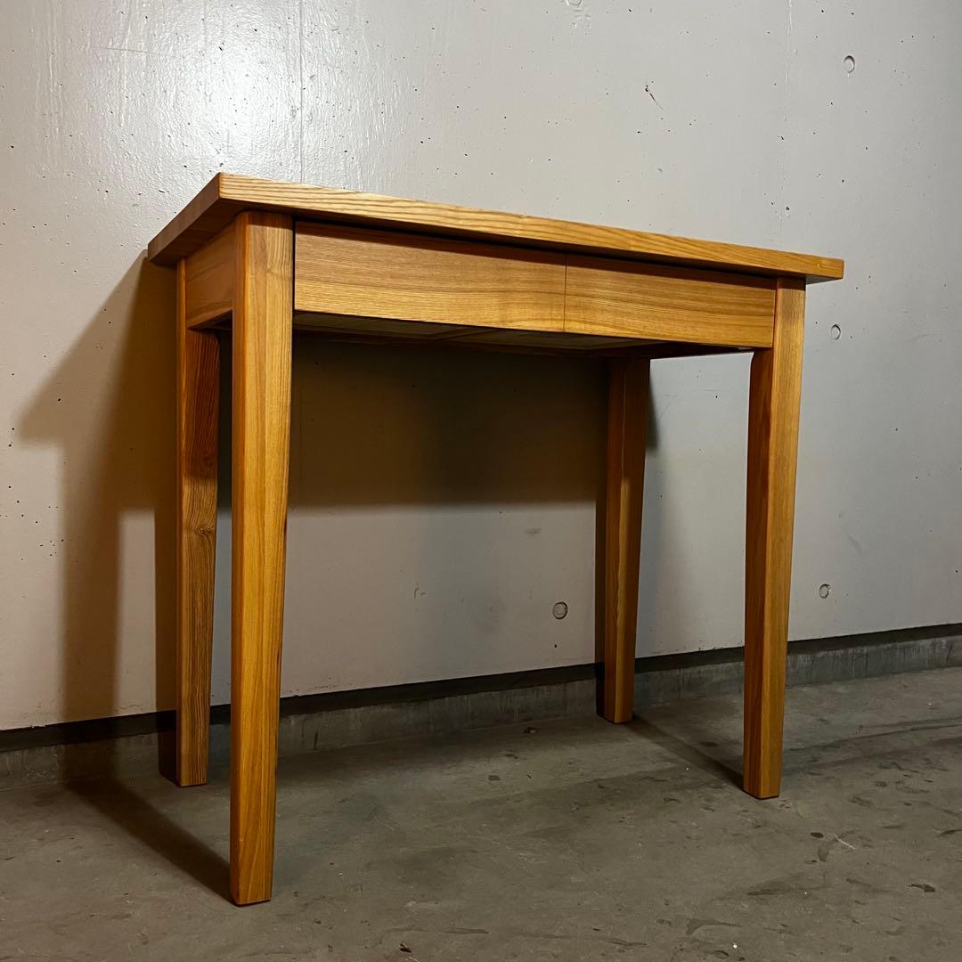 美品・廃盤希少★無印 タモ材パーソナルデスク