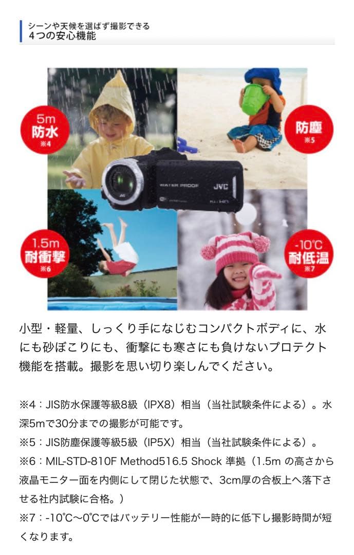 JVC GZ-RX130/ビデオカメラ