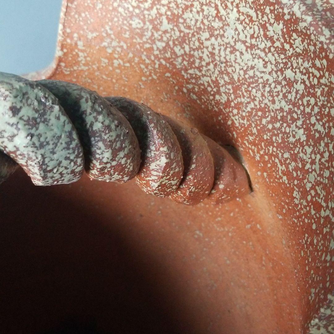 信楽焼傘立て 大容量❗手桶火色 高さ４７cm