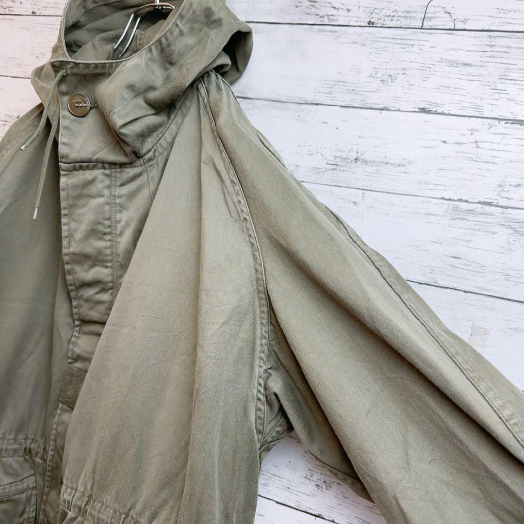 【実物】80sユーロヴィンテージフランス軍M64ステンシル付モッズパーカーコート