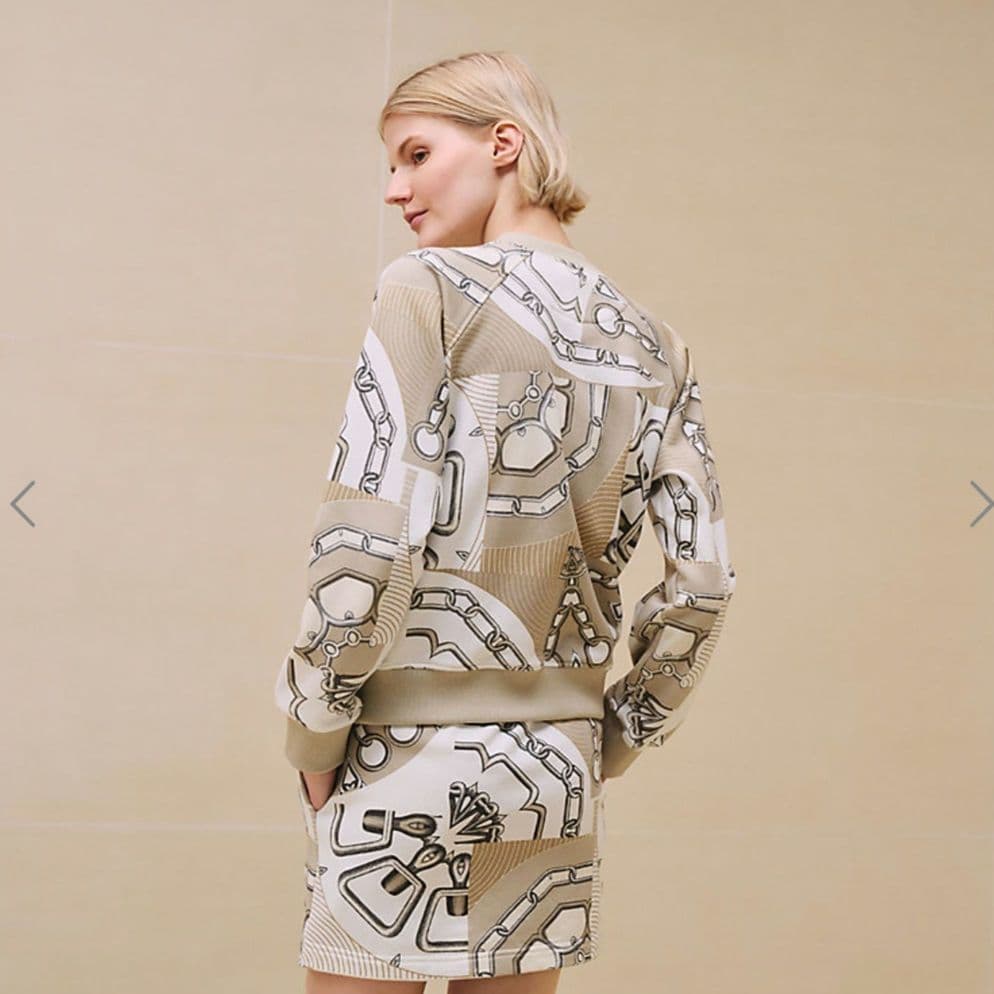 未使用【エルメス】スウェット シャツ カレイドスコープ エフェクト　36