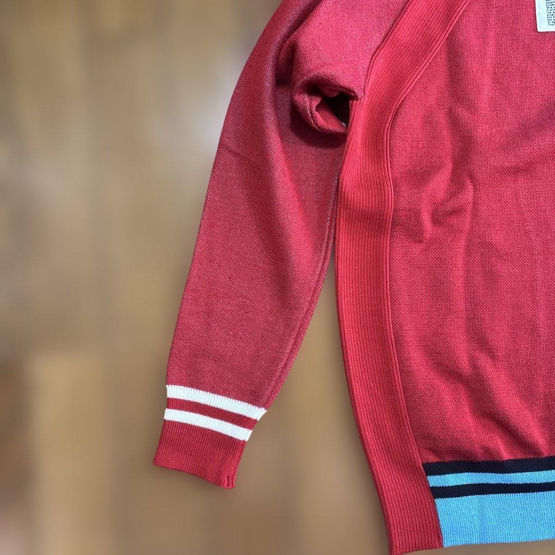 DECEMBERMAY レッド Vネックセーター レディースMタグ付き新品未使用