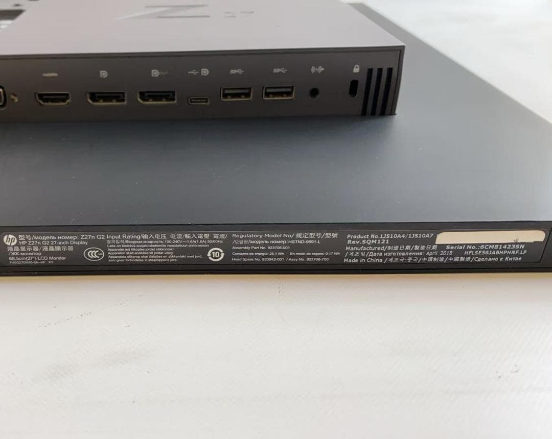 m*k様 HP Z27n G2 2K 27インチモニター Type-C