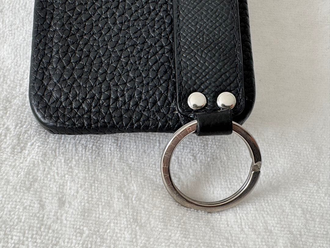 美品 ボナベンチュラ iPhone 15 Pro用レザーケース ブラック