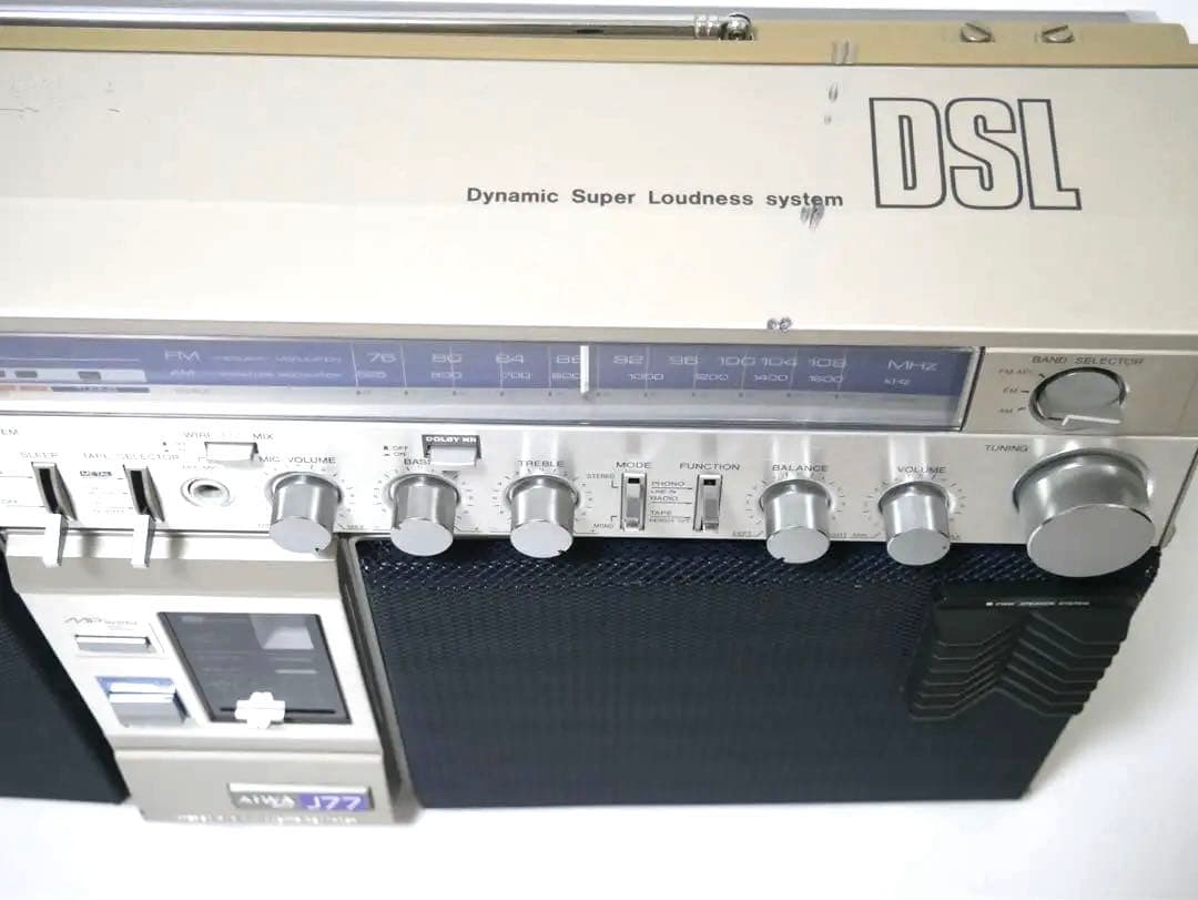 AIWA ラジカセ　CS-J77MKII ラジオ　アイワ　美品