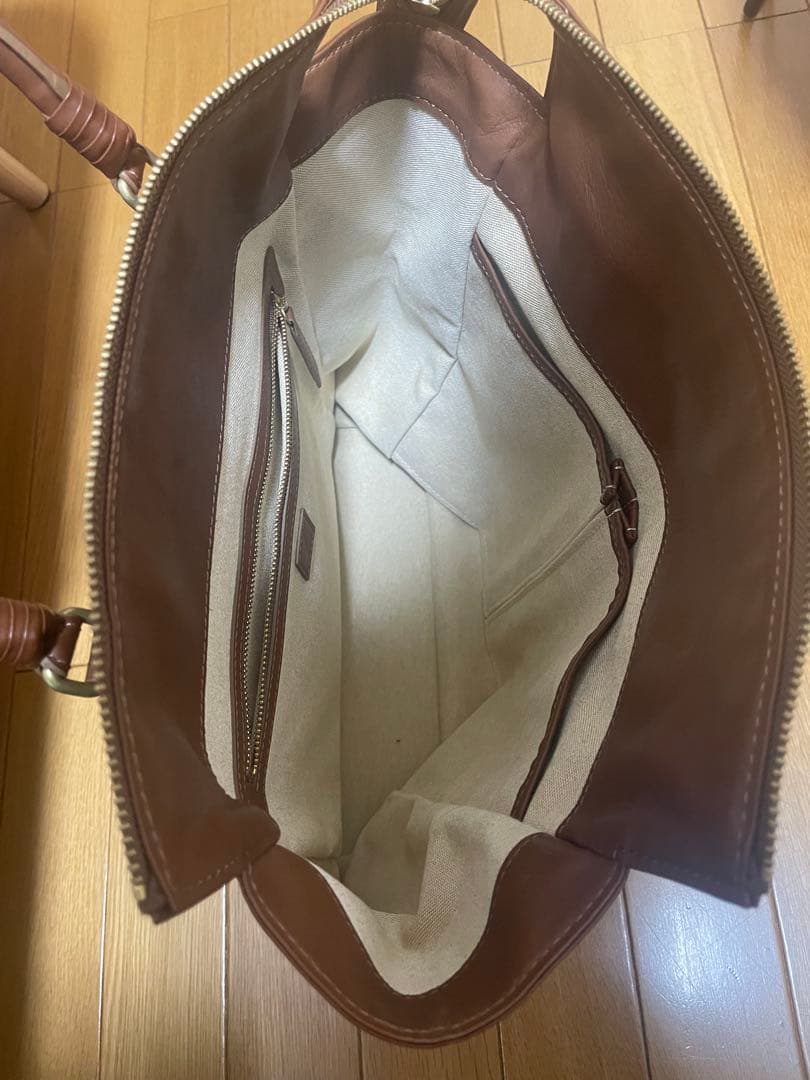 美品　土屋鞄　プリソワ　トートバッグ　ブラウン