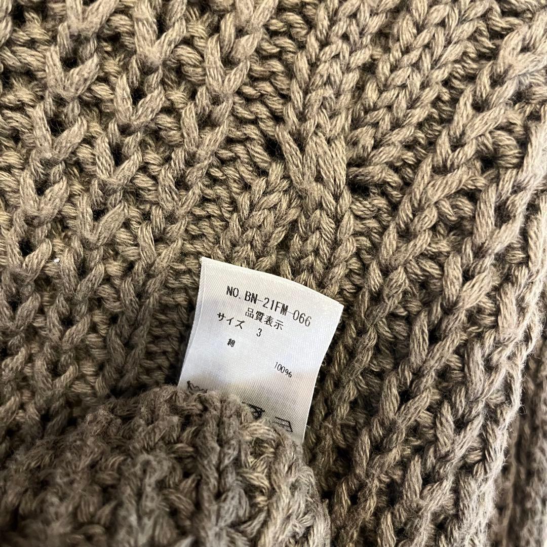 【美品】steven alan 別注 BATONER 21AW ケーブルニット