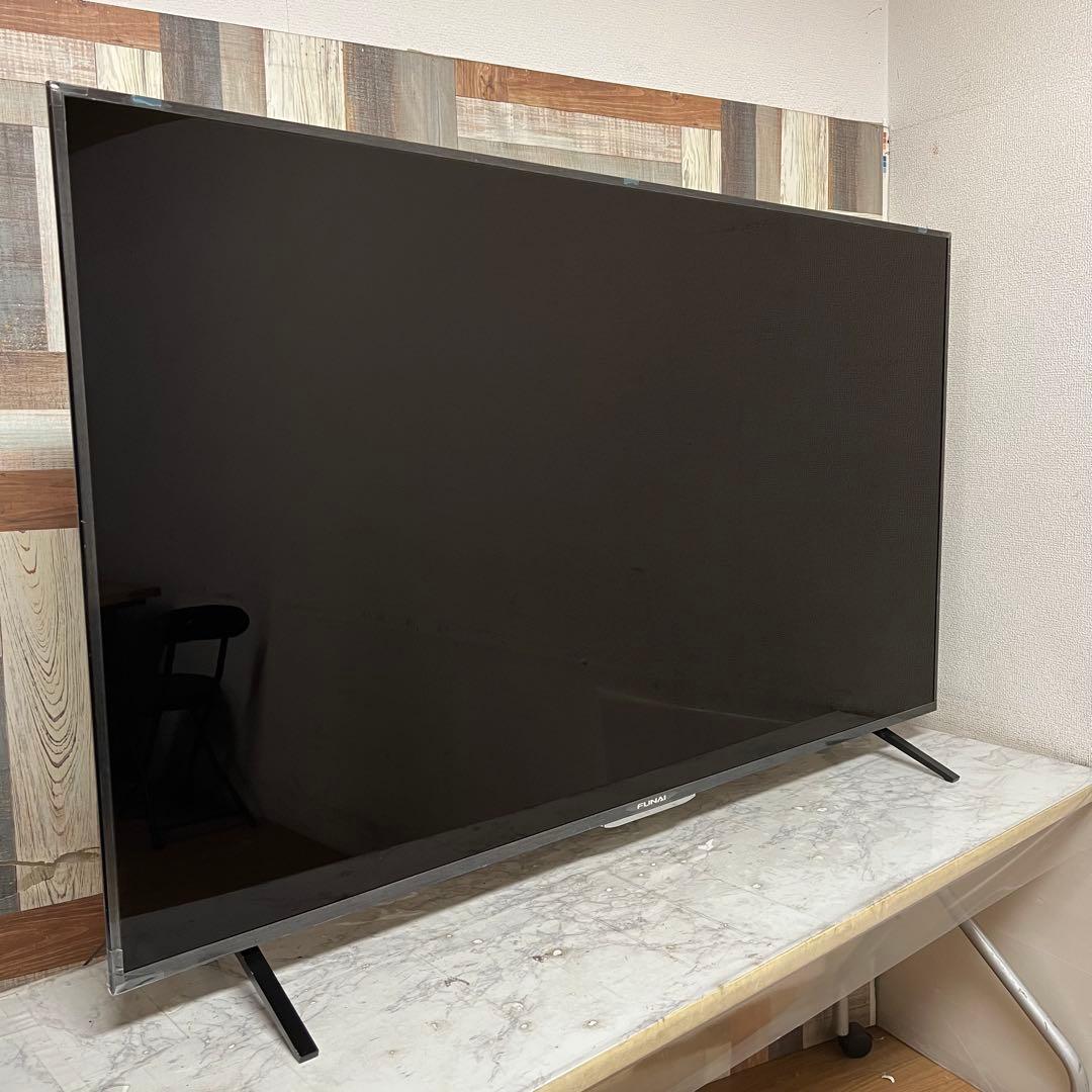 即日受渡❣️全国送料込展示見本品フナイ65型4KTV録画機能内蔵Wチューナ搭載