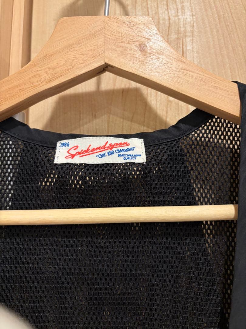 spick&span スピックアンドスパン メッシュフィッシングベスト ブラック