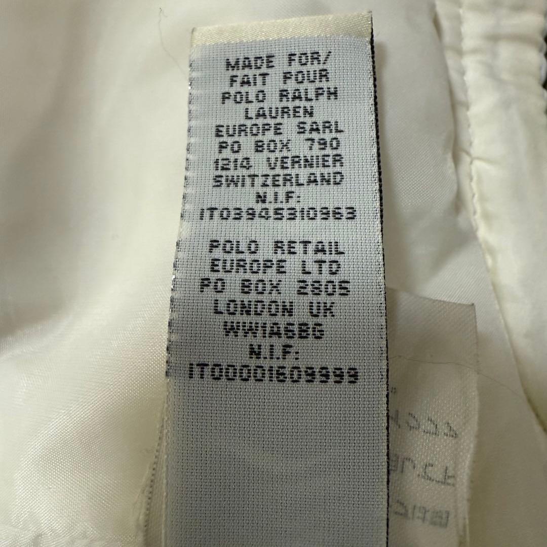 Polo Jeans Company ファー付きダウンベスト ホワイト 90s