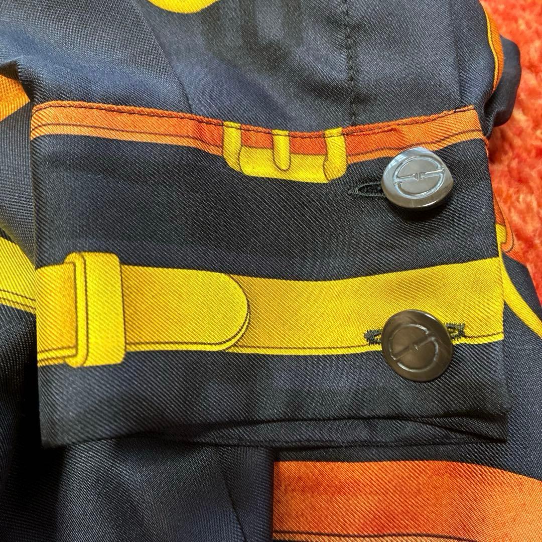 極美品/希少　GUCCI トムフォード期　ホースビット シルクシャツ ベルト柄