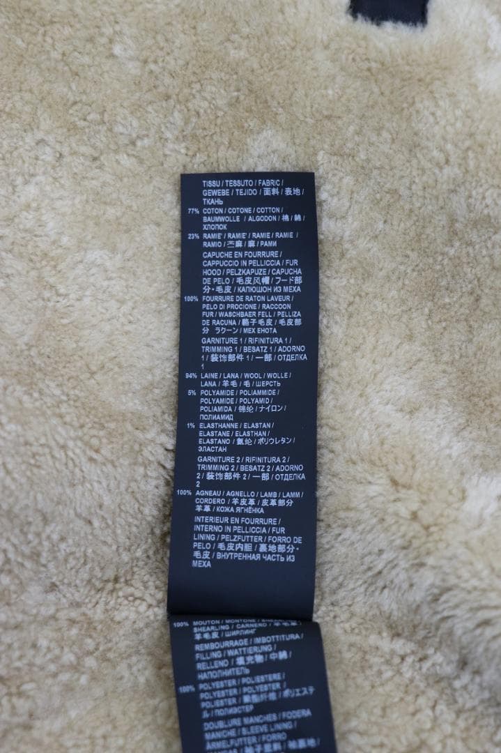 新品未使用 19aw saint laurent parisムートンコートカーキ